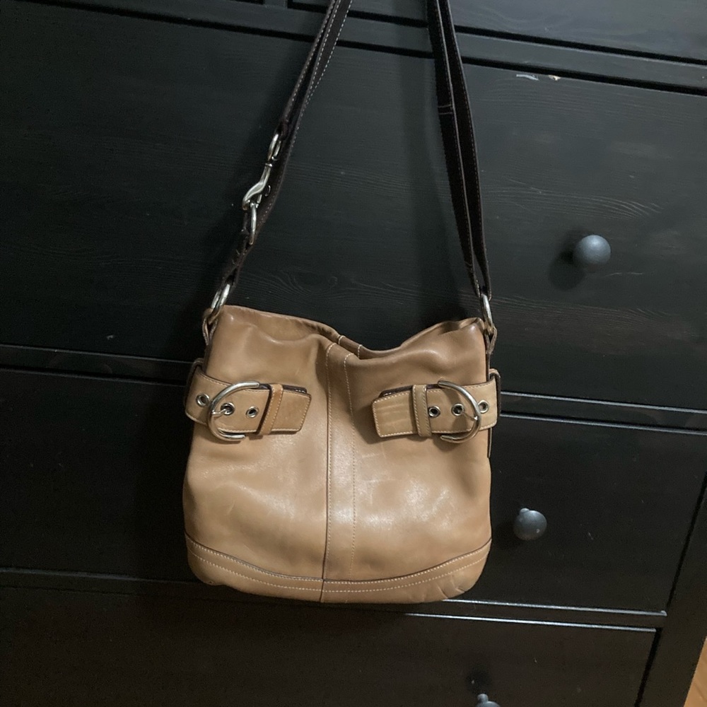 Coach SOHO Brown Leather Convertible Shoulder Crossbody K05Q-1452